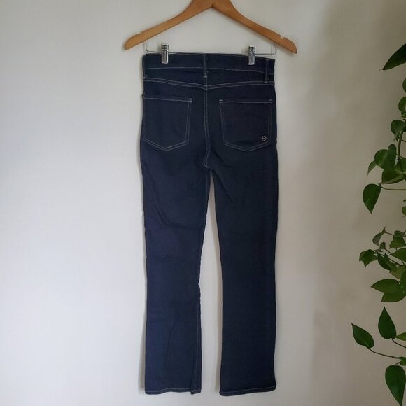 FIDELITY | Dark Indigo Blue Lily High Boot Cut Denim Jeans (26) - Picture 6 of 9